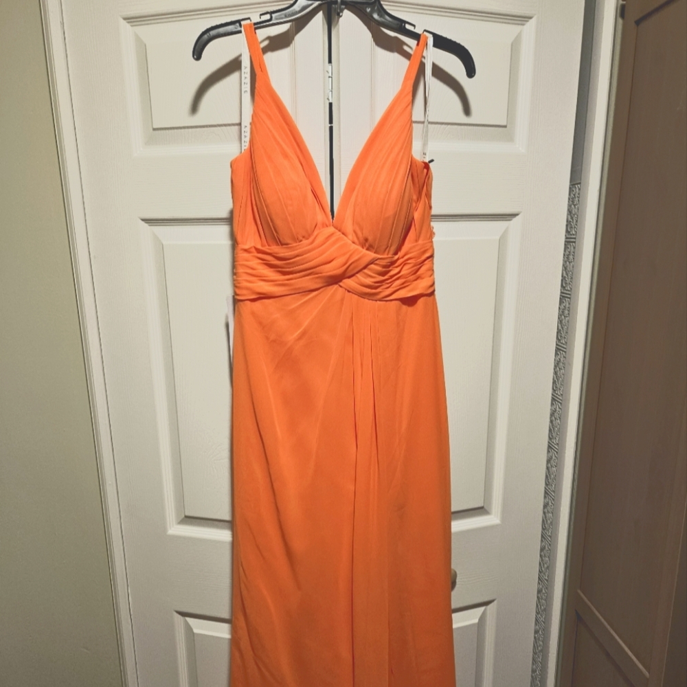 *BRAND NEW* Azazie Maren Allure, Size 6, Tangerine Bridesmaid/Prom Dress